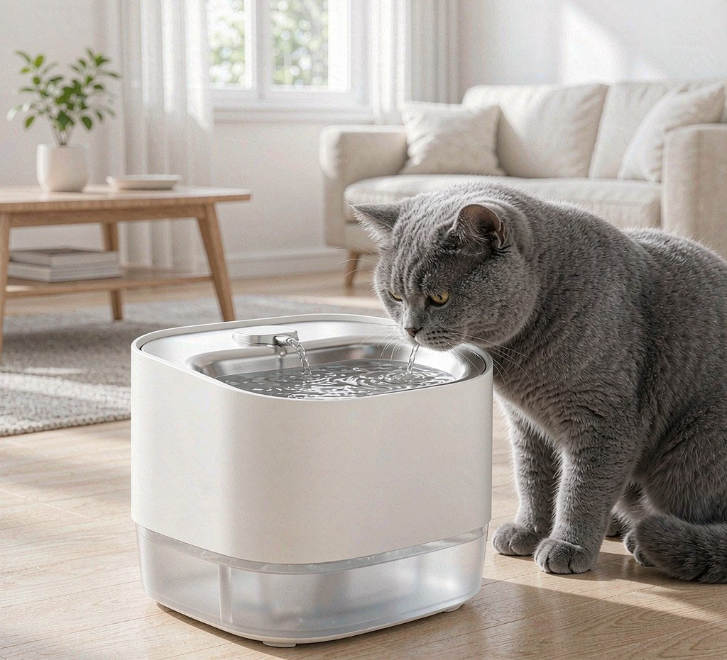 AeroFlow Wireless Pet Water Fountain — lifestyle view 1