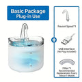2.2L Automatic Pet Water Fountain Ultra-Quiet Pump Faucet Cat Water Dispenser Suitable with USB Sensor Electric for Cats Dogs