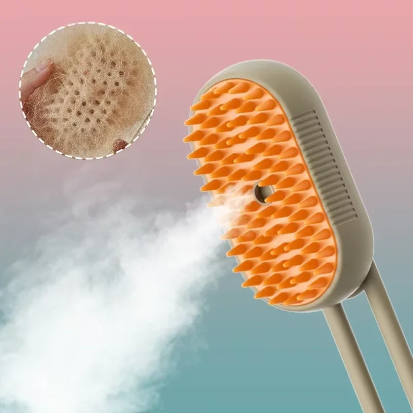 Pet Steam Brush Cat Dog Cleaning Steamy Spray Massage Beauty Comb 3 in 1 Hair Removal Grooming Supplies Pets Accessories Comb